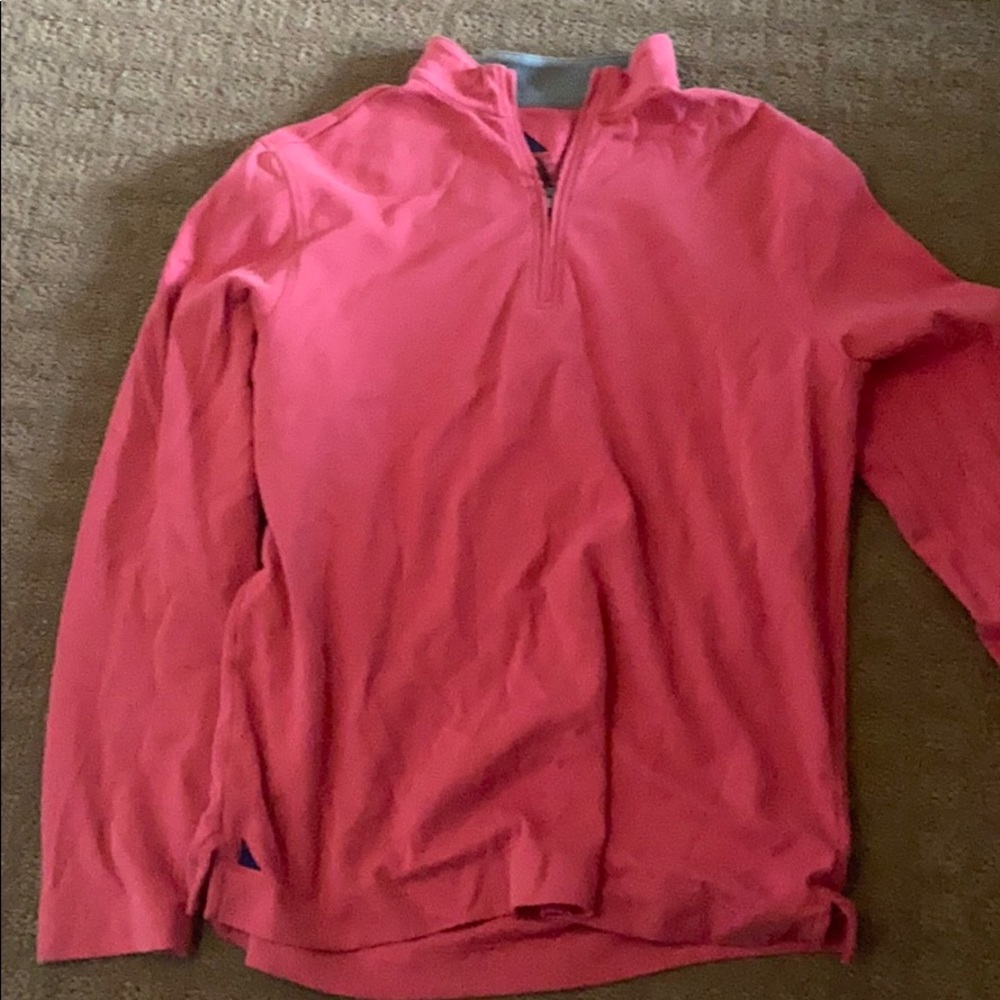 Untuckit Salmon Quarter Zip